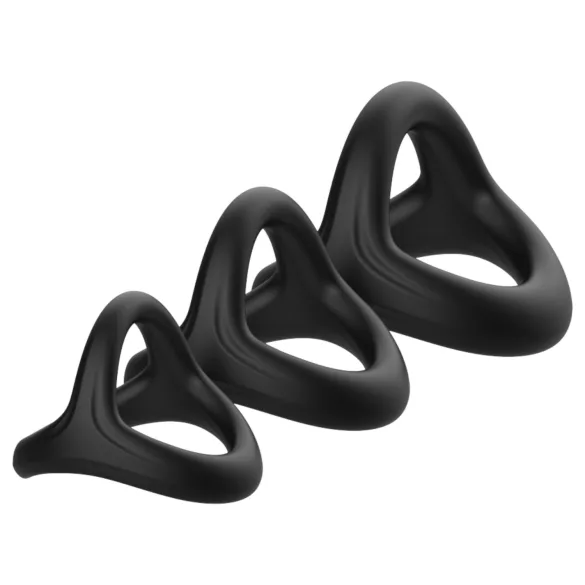 Pulselock Taur - Y-shaped penis and testicle ring (black) - M