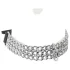 ZADO - chained leather collar for bondage play (black)