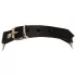 ZADO - chained leather collar for bondage play (black)