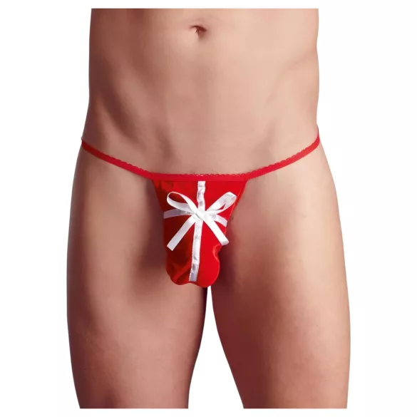 Men’s red Christmas gift thong (sizes S-L)