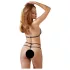Cottelli - Open Lace Set (Black)  - XL