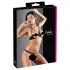 Cottelli - Black Metal Ring Bra Set - 85B/L