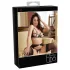 Abierta Fina - Sparkling Lace Enchantment - Bra Set (Black) - XL