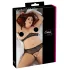 Cottelli Plus Size - Beaded Bra Set (Black)  - 4XL