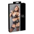 Cottelli Bondage - Lustrous Lace Lingerie Set (4-Piece) - L