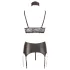 Cottelli Bondage - Lustrous Lace Lingerie Set (4-Piece) - XL