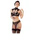 Cottelli - Lace Bra Set with Collar (Black) - 85B/L