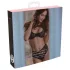 Petite Noir Exclusive - Black Striped Bra Set