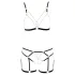 Cottelli - Chain Decorative Body Harness - 2 Piece (Black)  - M
