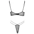 Cottelli - Sheer Lace Bra Set (Black)