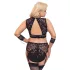 Cottelli Bondage Plus Size - Lace Bra Set (Black)