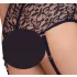 Cottelli Bondage Plus Size - Lace Bra Set (Black) - 3XL