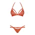 Obsessive 838-SET-3 - Strappy Lace Bra Set (Red) - L/XL