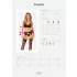 Obsessive Chemeris - bra set with suspender belt (black)
