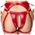 Cottelli Bondage - Shiny Red Bra Set & Handcuffs