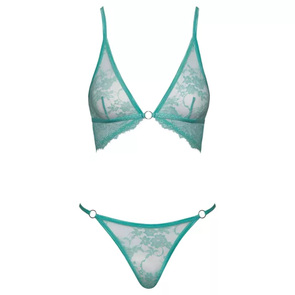Cottelli - lace lingerie set (green)