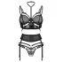 Obsessive Premisis - Lingerie Set (Black) - L/XL