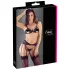 Cottelli - Open Lace Lingerie Set (Black) - XL