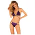 Obsessive Balitta - shiny, halter‑neck bikini (black)