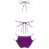 Obsessive Balitta - shiny, halter‑neck bikini (black)