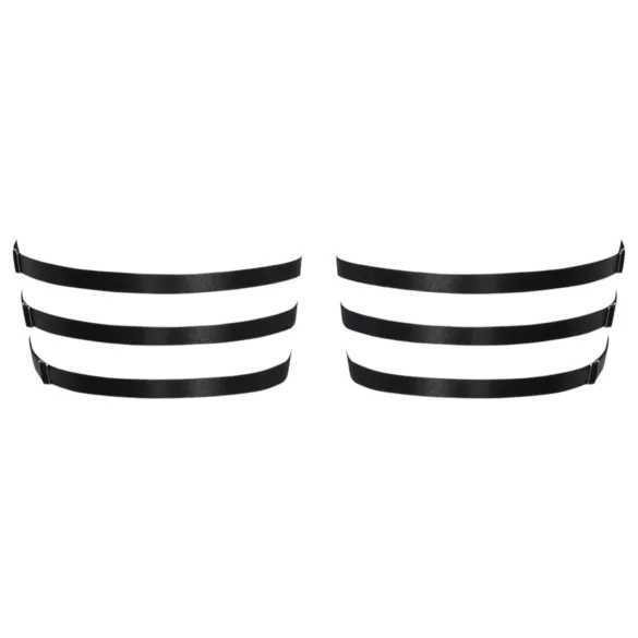Cottelli - Leather-Look Thigh Garter (Black) - L/XL