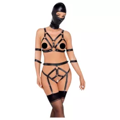 Bad Kitty - Body Harness Set and Mask (Black)