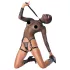 Bad Kitty - BDSM Sheer Fishnet Set with Whip (Black) - L