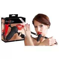 Bad Kitty - Silicone Gag with Small Dildo (Black)