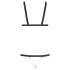 Bad Kitty - black studded strappy bodysuit (S-L)
