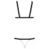 Bad Kitty - black studded strappy bodysuit (S-L)