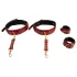Bad Kitty - Hands to Thighs Cuff Set (Red)