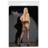 Cottelli - Exclusive Patterned Open Stockings (Black) - 3
