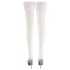 Cottelli - Satin Thigh-Highs (White) - 4/L