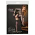Cottelli - Black Fishnet Thigh-Highs with Wide Lace Trim - 5