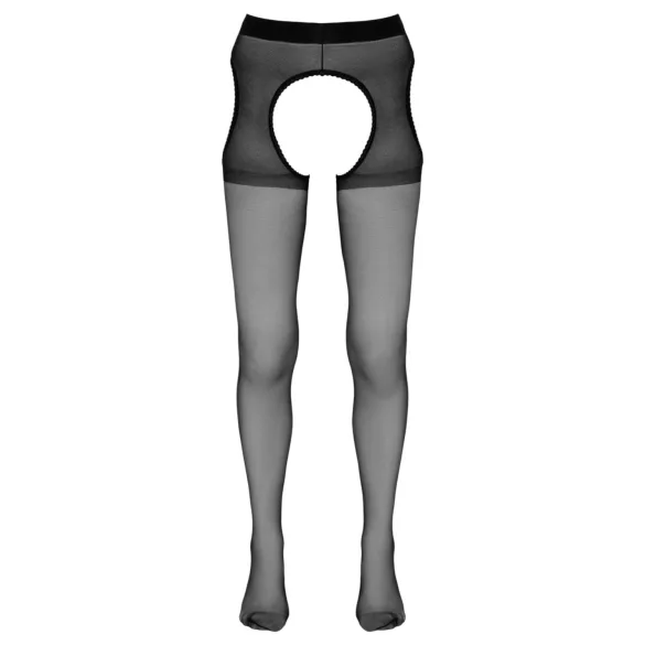 Cottelli - open (crotchless) tights (black) - L/XL