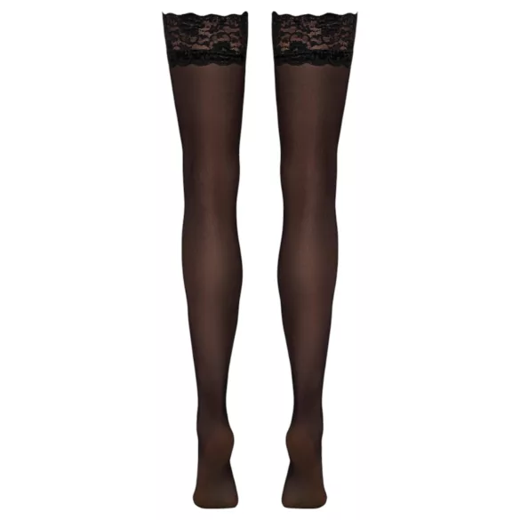 Cottelli - Silky Thigh-Highs (Black) - M