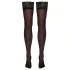 Cottelli - Silky Thigh-Highs (Black) - L