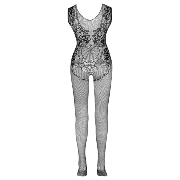 NO:XQSE - sleeveless, open black fishnet bodystocking (S-L)