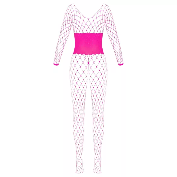 Cottelli - pink fishnet bodystocking (S-L)