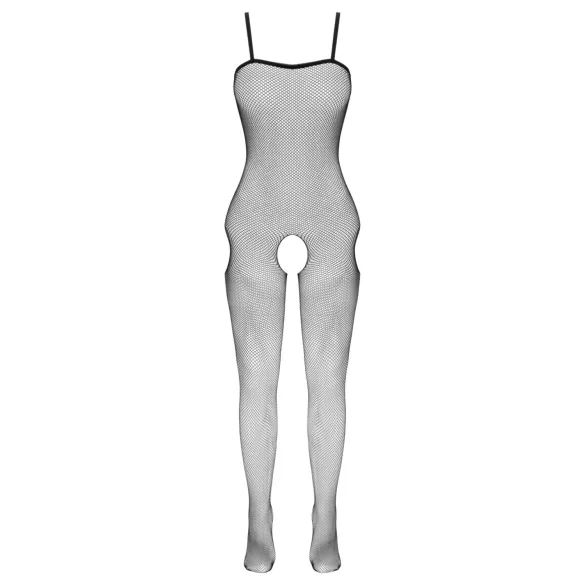 Cottelli Fantasy - black fishnet bodystocking with hip cut-outs and open crotch (S-L)