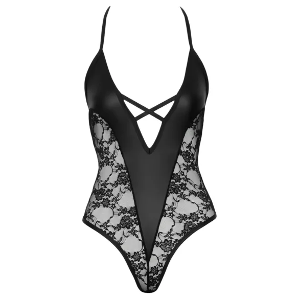 Cottelli Party - Floral Bodysuit (Black)