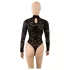 Cottelli - long-sleeved lace bodysuit (black) - S