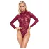 Cottelli - Sheer Lace Bodysuit (Red)