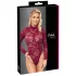 Cottelli - Sheer Lace Bodysuit (Red)