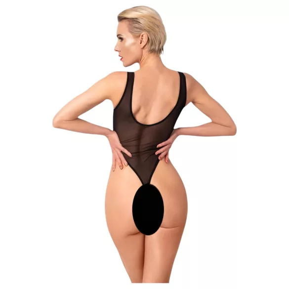 Noir - Sheer Bodysuit (Black) - L