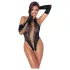 Cottelli - black bodysuit with gloves (S-L)
