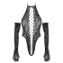 Cottelli - black bodysuit with gloves (S-L)
