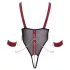 Cottelli Bondage - Strappy Open Body with Chain (Black) - L