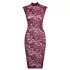 Cottelli - lace see-through dress (burgundy)