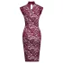 Cottelli - lace see-through dress (burgundy)